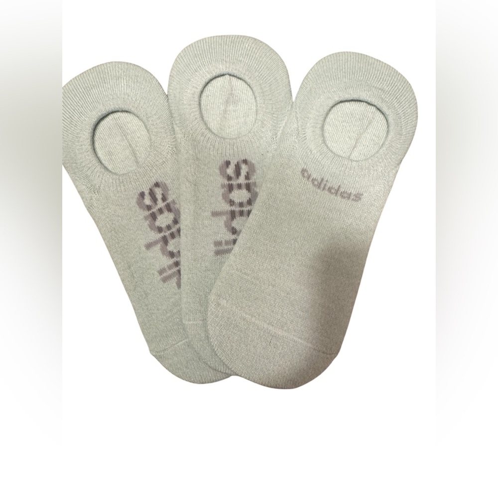 adidas Women’s Superlite No‑Show Socks • Pale Green • New